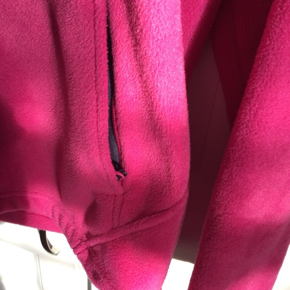 Womens Columbia pink/blue pullover with zipper, size small - Picture 4 of 6